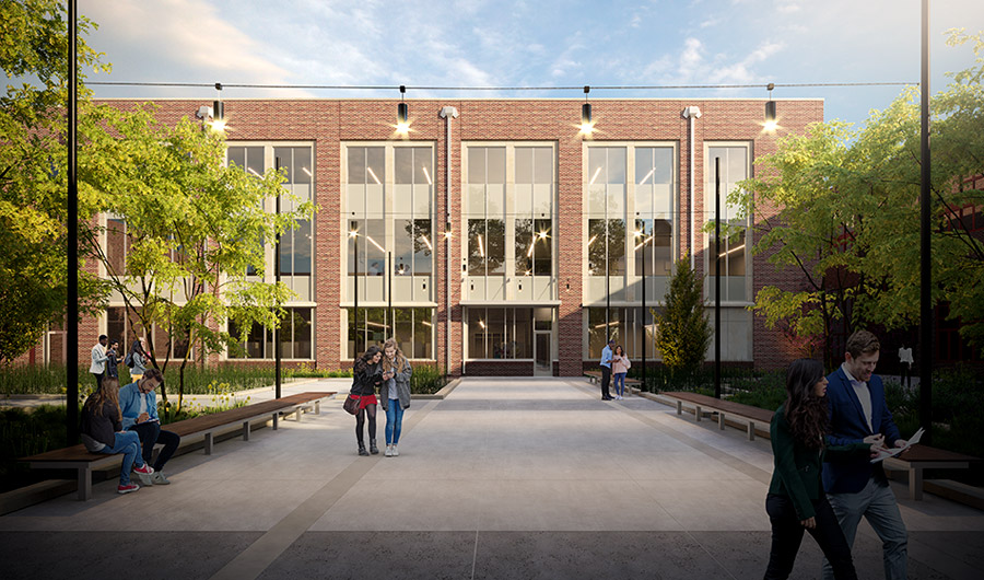 Exterior of New Fowler Academic Building